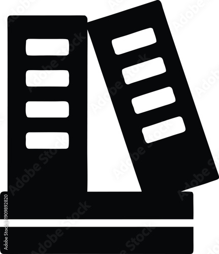 historical archive index — silhouette line art vector illustration on transparent background