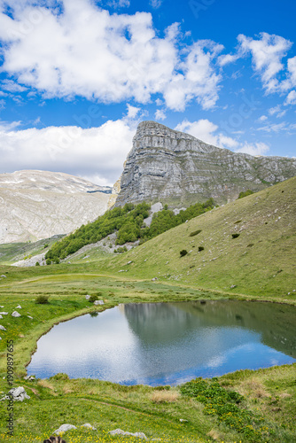 Rugged mountains in Sutjeska National Park.