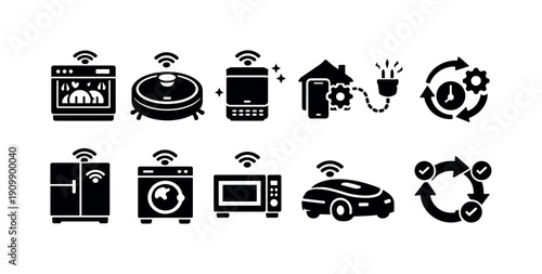 Bakery line icon set. bread, pastries, baking tools and sweets collection.