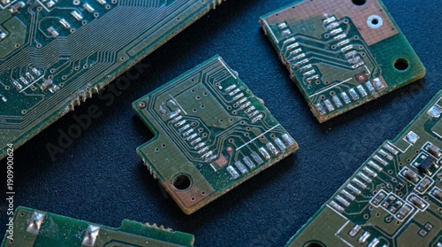 Electronic Circuit Boards Closeup.