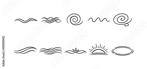 Minimalistic culinary outline icon set. cooking, kitchen tools outline collection