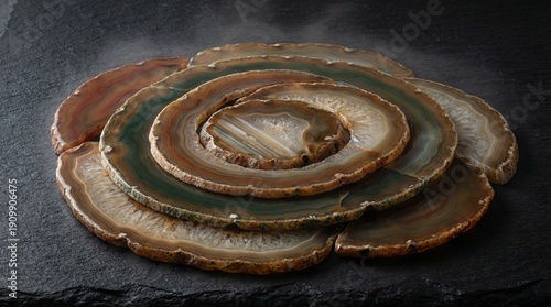 Stack of Wooden Coasters.