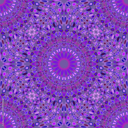 Geometric abstract petal mandala pattern background design - multicolored colorful vector art illustration