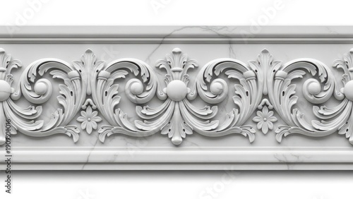 Decorative ornamental design seamless pattern architectural detail