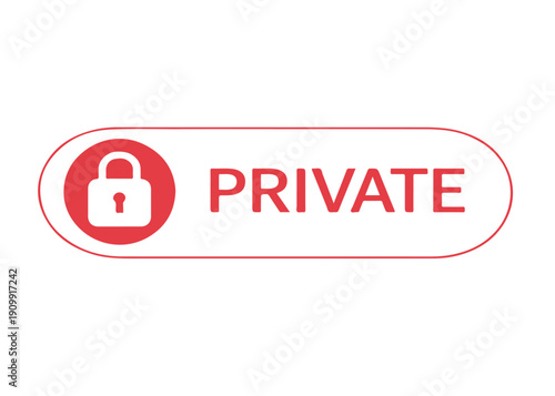 PRIVATE frame icon vector on a white background
Vector frame on a white background