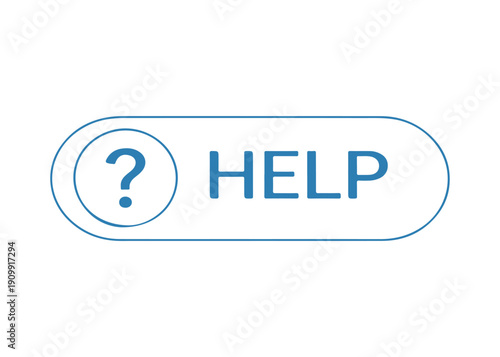 HELP frame icon vector on a white background
Vector frame on a white background