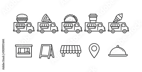 Education flat icon set. school, learning, online education icons flat collection