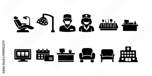 “business and finance icon set. professional flat icons for financial analysis”