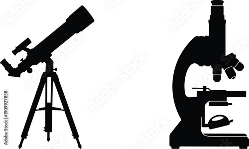 microscope vector illustration