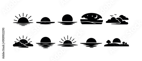 Travel essentials linear icon set. vacation, tourism, adventure icons in line style