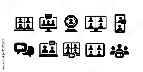 Fitness and gym silhouette icon set. workout, exercise, health icons silhouette collection.