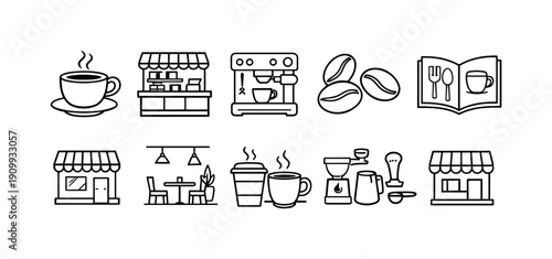 Eco-friendly lifestyle icon set. minimalist, flat icons for sustainability and green living