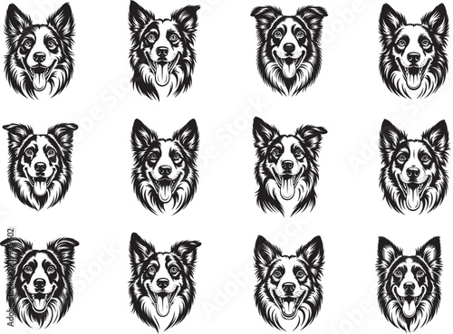 Australian Shepherd Dog Silhouette