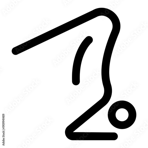 A linear icon showing salamba yoga posture