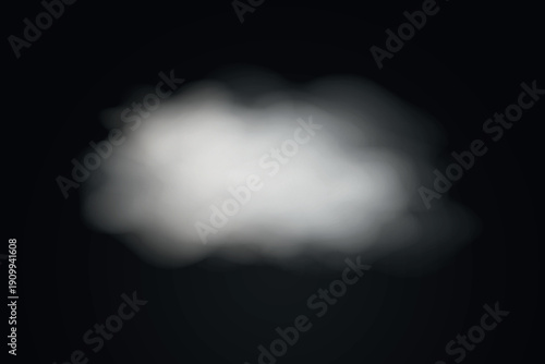 Color smoke effect background. Realistic decorative fog in the air, vapor, creeping smoke puff. Layout of cloudy smog. Transparency vector illustration.