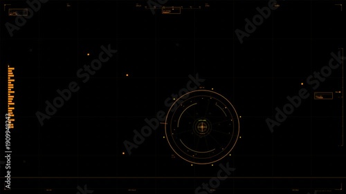 Wallpaper Mural Hud animation showing a scifi interface design that is suitable for video use and captures audience attention effectively during a project Torontodigital.ca