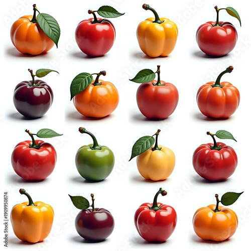 Assorted Colorful Bell Peppers Arrangement