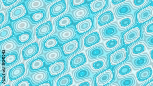 Blue And White Geometric Pattern Abstract Motion Loop Footage