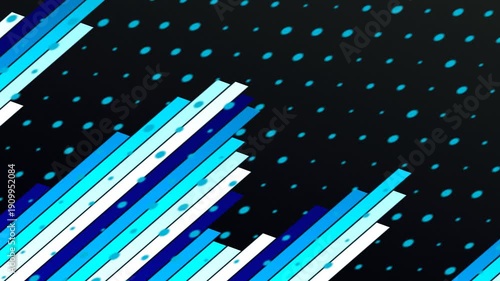 Blue And White Lines Falling Down Background Animation Motion Graphic Loop