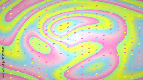 Colorful Swirl Motion Graphic with Pastel Hues and Speckled Texture