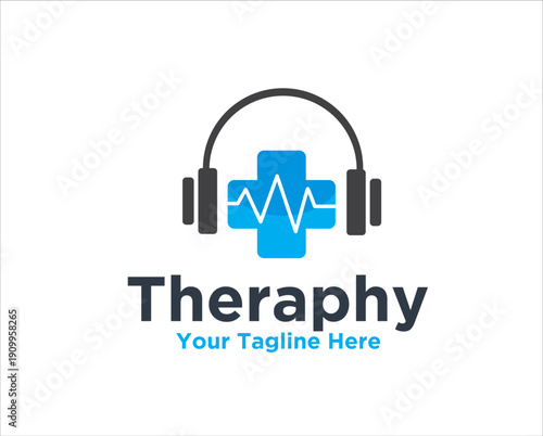 music health therapy logo designs