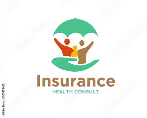 health insurance and family care logo designs