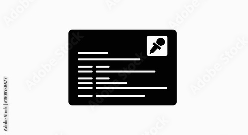 Microphone on a name tag.