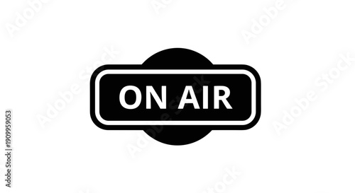 On Air Television Broadcast Sign.