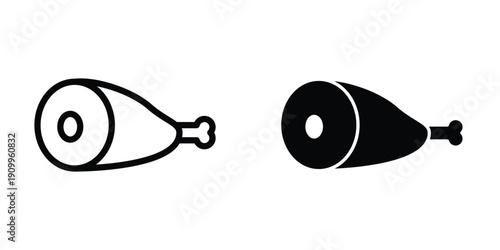 Meat icon design template