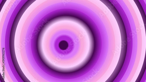 Mesmerizing Concentric Circles in Shades of Purple and Pink Creating a Vibrant Optical Illusion