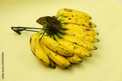 bananas on a wooden table
