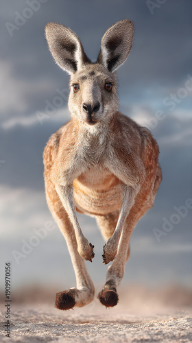 Mesmerizing Kangaroo Hoppig: Capturing the Graceful ovements of Australia's Icnic Marsupial in Its Naturl Habitat