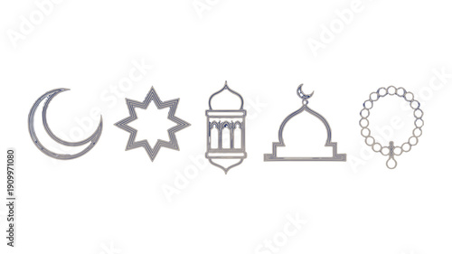 Elegant symbols, embodying cultural and religious significance.