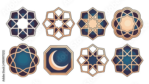 Geometric Ornamental Patterns of Islamic Design.