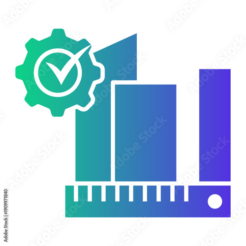 buildings Gradient icon