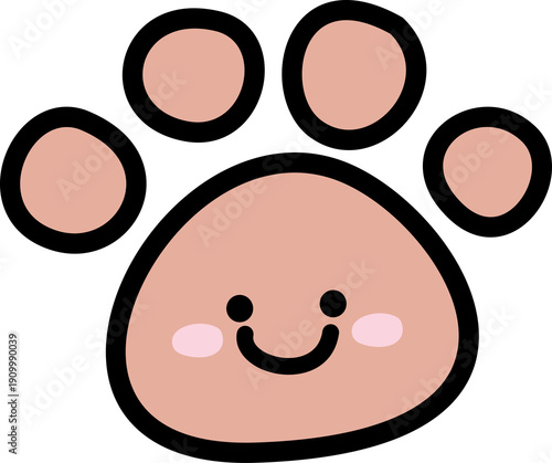 Dog Paw Print Illustration