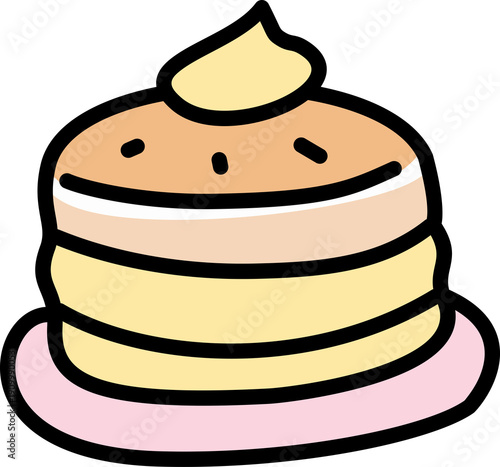 Pancake Dessert Illustration