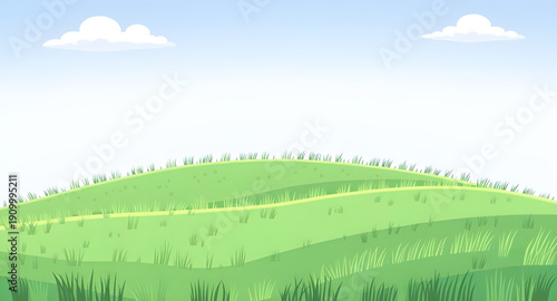 meadow, grassland, field, green, pasture, plain, nature, landscape, scenery, countryside, rural, outdoor, horizon, farmland, sky, bluesky, clouds, cloudscape, daylight, sunlight, sunny, bright, fresh,