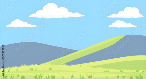 grassland, field, meadow, greenfield, pasture, lawn, nature, landscape, scenery, countryside, rural, outdoor, horizon, plains, farmland, sky, bluesky, clouds, cloudscape, daylight, sunlight, sunny, br