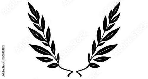 laurel, wreath, award, silhouette, victory, honor, achievement, success, champion, winner, excellence, prestige, glory, triumph, emblem, symbol, badge, crest, decorative, ceremonial, recognition, acco