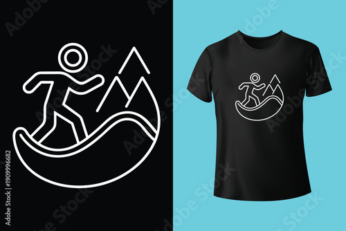 vintage cowboy illustration on a bucking bronco. Vintage rodeo artwork for t shirt print, poster