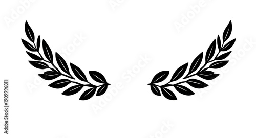 laurel, wreath, award, silhouette, victory, honor, success, achievement, champion, winner, excellence, prestige, glory, triumph, emblem, symbol, badge, crest, decorative, ceremonial, recognition, acco