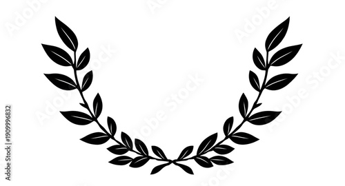laurel, wreath, award, silhouette, victory, honor, success, achievement, champion, winner, excellence, prestige, glory, triumph, emblem, symbol, badge, crest, decorative, ceremonial, recognition, acco