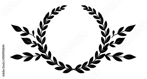 laurel, wreath, award, silhouette, victory, honor, success, achievement, champion, winner, prize, trophy, medal, excellence, prestige, glory, triumph, emblem, symbol, badge, crest, decorative, ceremon