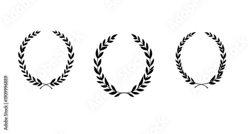 laurel, wreath, award, silhouette, victory, honor, success, achievement, champion, winner, prize, medal, excellence, prestige, glory, triumph, emblem, symbol, badge, crest, decorative, ceremonial, rec