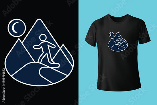 vintage cowboy illustration on a bucking bronco. Vintage rodeo artwork for t shirt print, poster