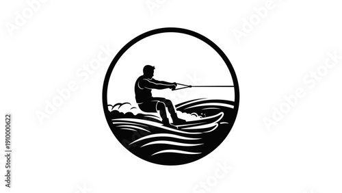 Man in a fishing boat.