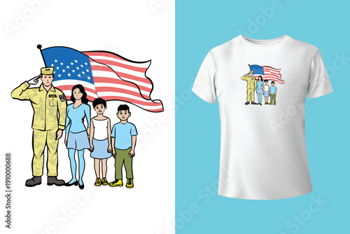 Freedom soars eagle typography memorial vector graphic t-shirt design print