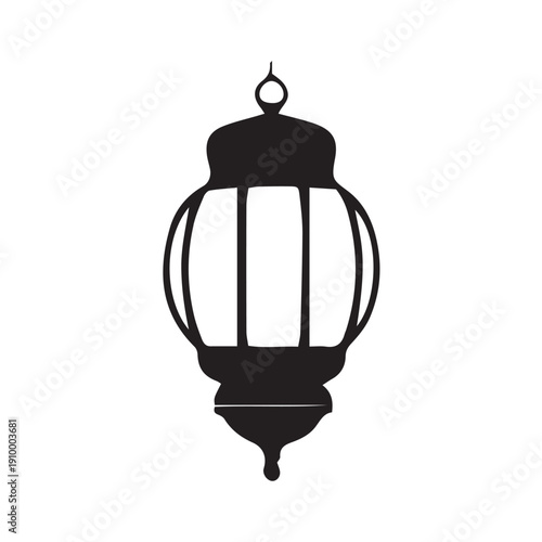 vintage lantern isolated on white background