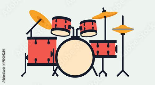 Drum Set Musical Instruments.